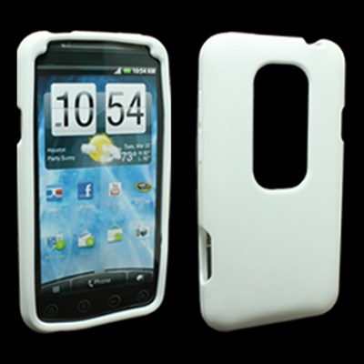 HTC Compatible Silicone Skin Cover - White  ILS-HTPG86100-WH