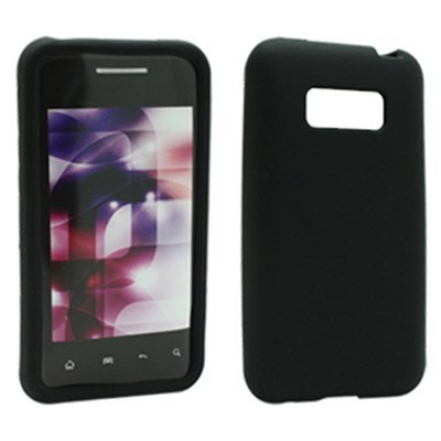 LG Compatible Silicone Skin Cover - Black ILS-LGVM696-BK