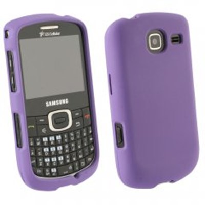 Samsung Compatible Rubberized Protective Cover - Purple R390RUBPU