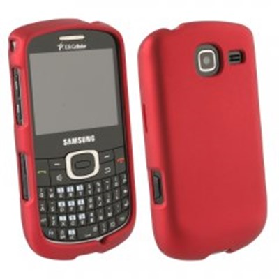 Samsung Compatible Rubberized Protective Cover - Red R390RUBRD