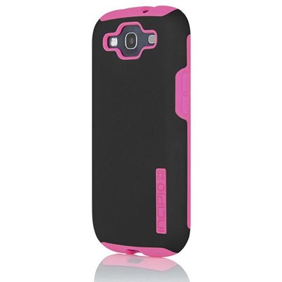 Samsung Compatible Incipio Silicrylic Case and Gel - Black and Neon Pink SA-303