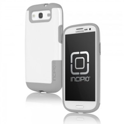 Samsung Compatible Incipio Faxion Hybrid Case - White and Gray  SA-307