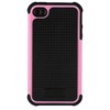 Apple Compatible Ballistic Shell Gel Case - Black and Pink SA0582-M365 Image 1