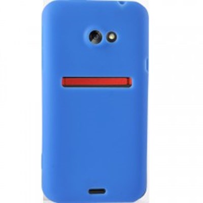 HTC Compatible Silicone Gel Cover - Dark Blue SILEVO4GLTEDKBL
