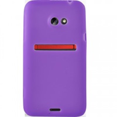 HTC Compatible Silicone Gel Cover - Purple SILEVO4GLTEPU