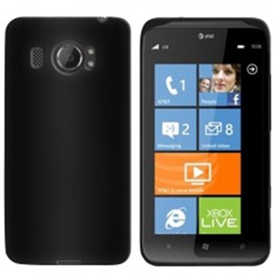 HTC Compatible Rubberized Protective Cover - Black TITAN2RUBBK