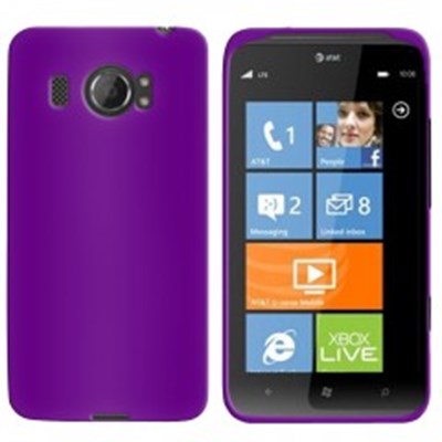 HTC Compatible Rubberized Protective Cover - Purple TITAN2RUBPU