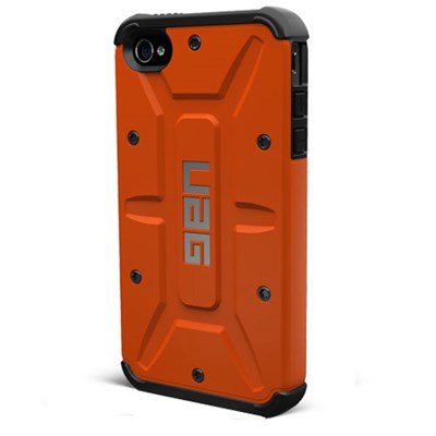 Apple Compatible Urban Armor Gear Composite Hybrid Case - Outland  UAG-IPH4S-RST-BLK