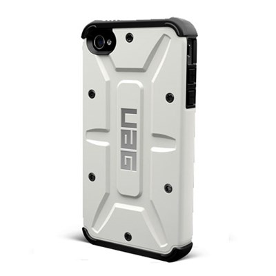 Apple Compatible Urban Armor Gear Composite Hybrid Case - Navigator UAG-IPH4S-WHT-BLK