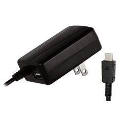 Micro USB 2.1 Amp Travel Charger with USB Port  31020