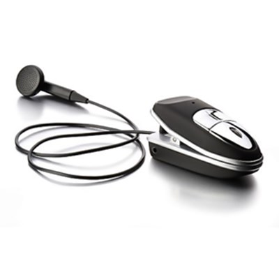 Itech Clip-On Bluetooth Headset - Black and Silver  7912NZ