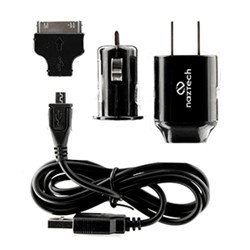 Naztech N120 Universal 1000mAh Charging Kit with Micro USB Cable and Apple Adapter  N120-11972