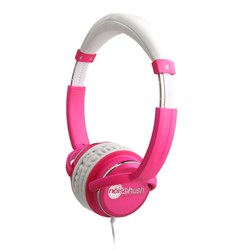 Noisehush NX26 3.5mm Stereo Headphones with In-line Mic - Hot Pink  NX26-11951