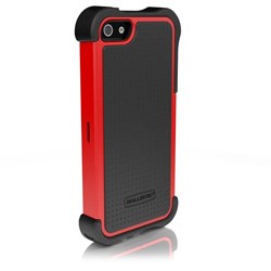 Apple Compatible Ballistic SG MAXX Rugged Case and Holster - Black and Red  SX0945-M355