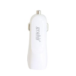 Low Profile Dual USB 3.1 Amp Car Charger - White USBD3.1AWHT Low Profile Dual USB 3.1 Amp Car Charger - White USBD3.1AWHT