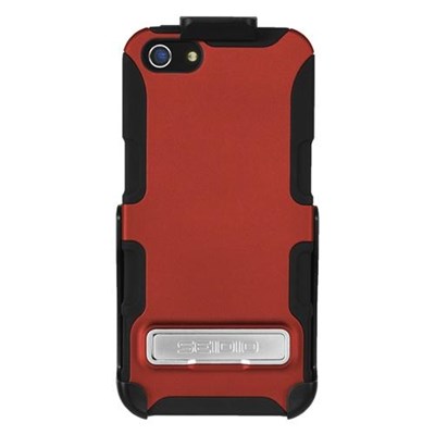 Apple Compatible Seidio Active Case and Holster Combo with Kickstand - Garnet Red  BD2-HK3IPH5K-GR