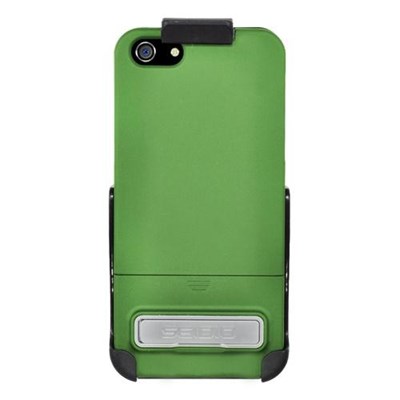 Apple Compatible Seidio Surface Case and Holster Combo with Kickstand - Sage  BD2-HR3IPH5K-GN