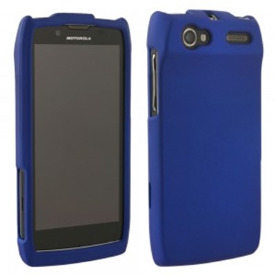 Motorola Compatible  Rubberized Protective Cover - Blue ELECTRIFYIIRUBDKBL