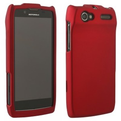 Motorola Compatible Rubberized Protective Cover - Red ELECTRIFYIIRUBRD