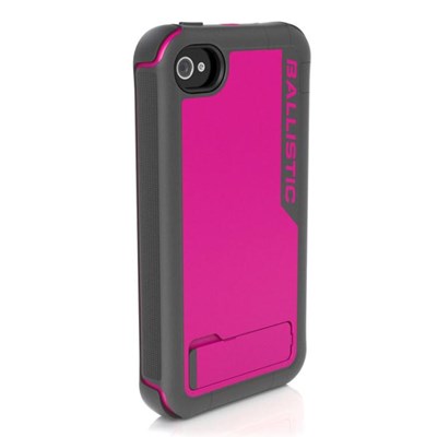 Apple Compatible Ballistic Every1 Case and Holster Combo - Pink and Charcoal  EV0890-M115