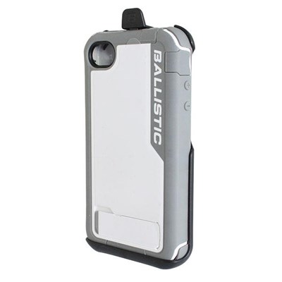 Apple Compatible Ballistic Every1 Case and Holster Combo - White and Charcoal  EV0890-M185