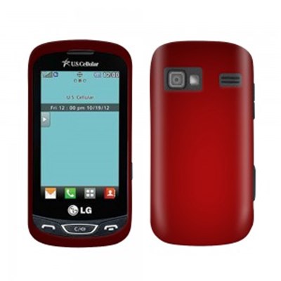 LG Compatible Rubberized Protective Cover - Red FREEDOMRUBRD