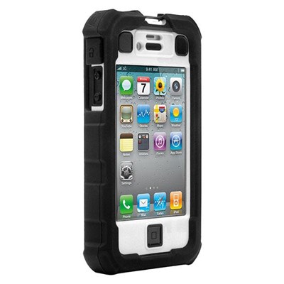 Apple Compatible Ballistic Hard Core (HC) Case and Holster Combo - Black and White  HA0778-M385