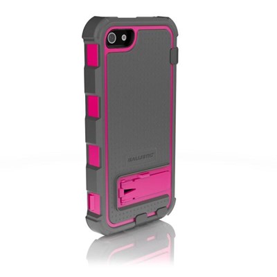 Apple Compatible Ballistic Hard Core (HC) Case and Holster Combo - Pink and Grey  HC0956-M115