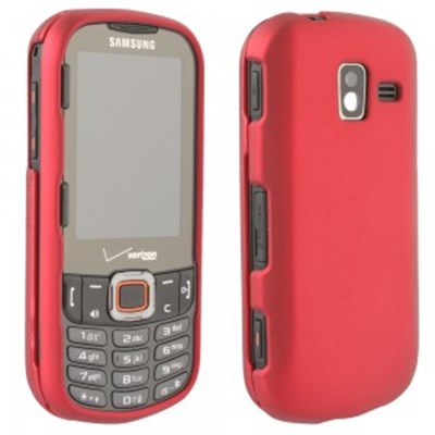 Samsung Compatible Rubberized Protective Cover - Red INTENSITY3RUBRD