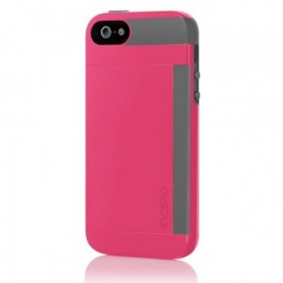Apple Compatible Incipio Side Stowaway Case - Pink and Gray  IPH-855