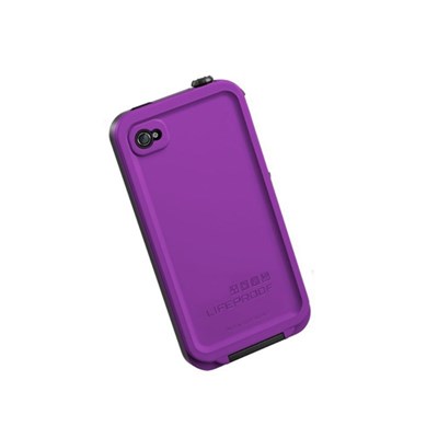 Apple Compatible LifeProof Rugged Waterproof Protective Case - Purple LPIPH4CS02PL