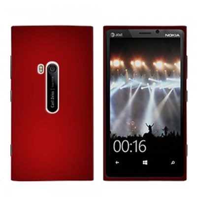 Nokia Compatible Rubberized Protective Cover - Red LUMIA920RUBRD