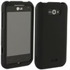 LG Motion 4G Rubberized Protective Cover - Black