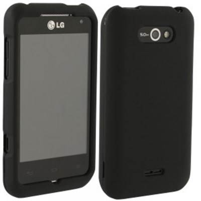 LG Compatible Rubberized Protective Cover - Black  MOTIONRUBBK