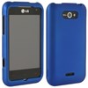 LG Motion 4G Rubberized Protective Cover - Blue