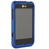 LG Compatible Rubberized Protective Cover - Blue  MOTIONRUBDKBL Image 1
