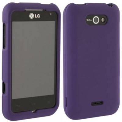 LG Compatible Rubberized Protective Cover - Purple  MOTIONRUBPU