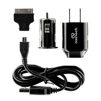 Naztech N120 Universal 1000mAh Charging Kit with Micro USB Cable and Apple Adapter  N120-11972