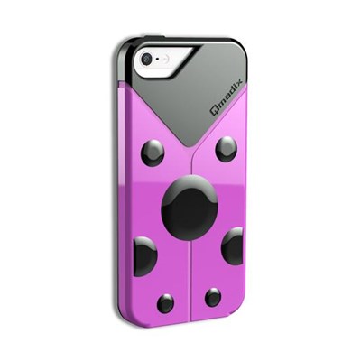 Apple Compatible Qmadix LoveBug Case - Pink  QM-LBAPIP5PK