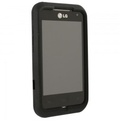 LG Compatible Black Silicone Cover - Black SILMOTIONBK