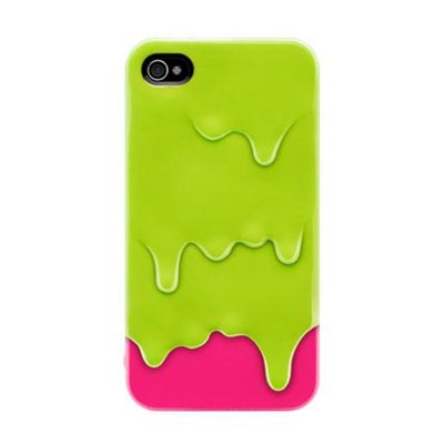 Apple Compatible SwitchEasy Melt Case - Lime and Pink  SW-MEL4S-L