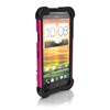 HTC Compatible Ballistic SG MAXX Rugged Case and Holster - Black and Hot Pink  SX0910-M365 Image 1