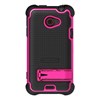 HTC Compatible Ballistic SG MAXX Rugged Case and Holster - Black and Hot Pink  SX0910-M365 Image 2