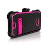 HTC Compatible Ballistic SG MAXX Rugged Case and Holster - Black and Hot Pink  SX0910-M365 Image 4