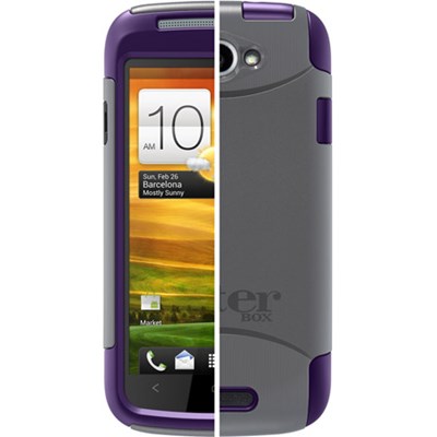 HTC Otterbox Commuter Rugged Case - Orchid Gray and Purple  77-19670