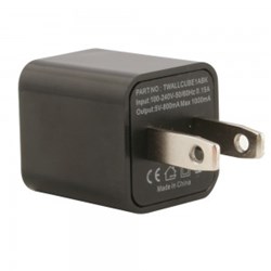 Cube USB Wall Charger - Black TWALLCUBE1ABK