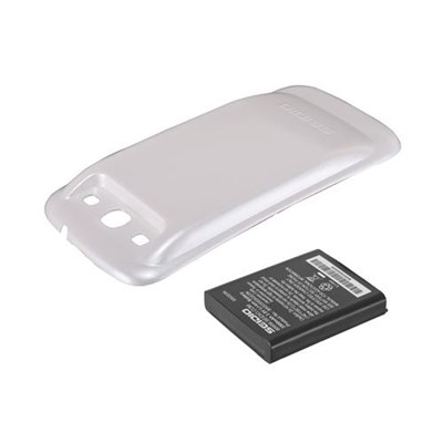 Samsung Compatible Seidio Innocell Extended Battery with Door - White  BACY35SSGS3N-GL