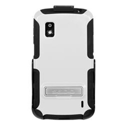 Google Compatible Seidio Active Case with Kickstand and Holster Combo - Glossed White  BD2-HK3LGN4K-GL