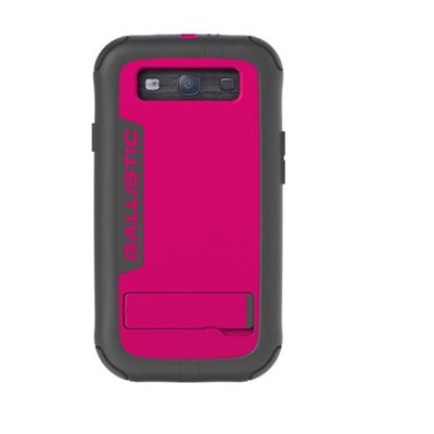 Samsung Ballistic Every1 Case and Holster Combo - Charcoal and Pink  EV0951-M115