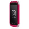 HTC Compatible Incipio Silicrylic Hybrid Case - Pink and White  HT-216 Image 1